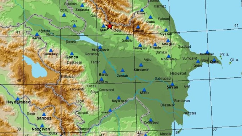 Azərbaycanda zəlzələ qeydə alınıb