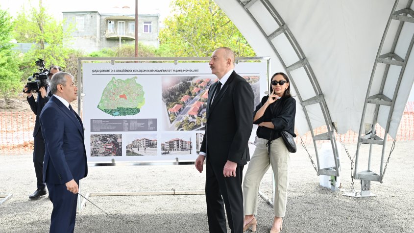 Şuşada inşa ediləcək dördüncü yaşayış kompleksinin təməli qoyulub YENİLƏNİB