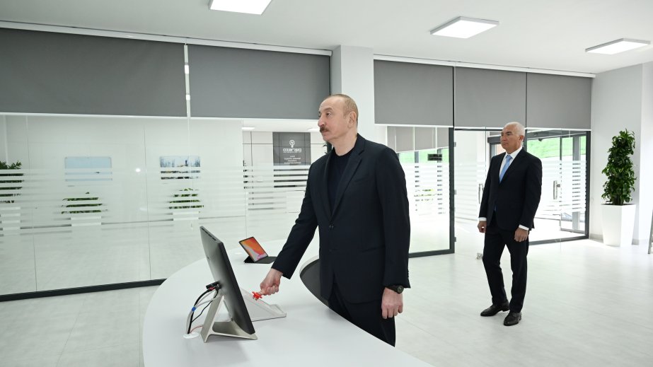 Prezident İlham Əliyev Laçın Elektrik Şəbəkəsi Rəqəmsal İdarəetmə Mərkəzinin açılışında iştirak edib