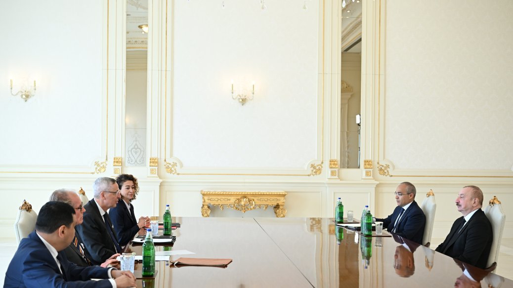Prezident İlham Əliyev Alman İqtisadiyyatının Şərq Komitəsinin sədrini qəbul edib