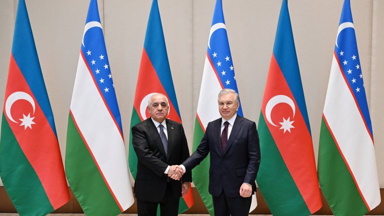 Azerbaijan`s PM meets with Uzbek President in Tashkent