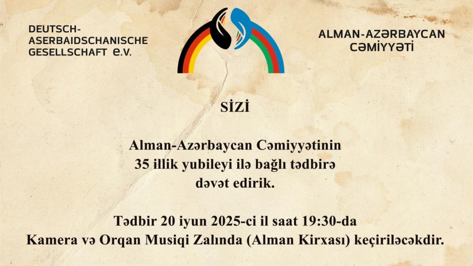 Bakıda “Azərbaycan-Almaniya dostluq həftəsi” keçiriləcək