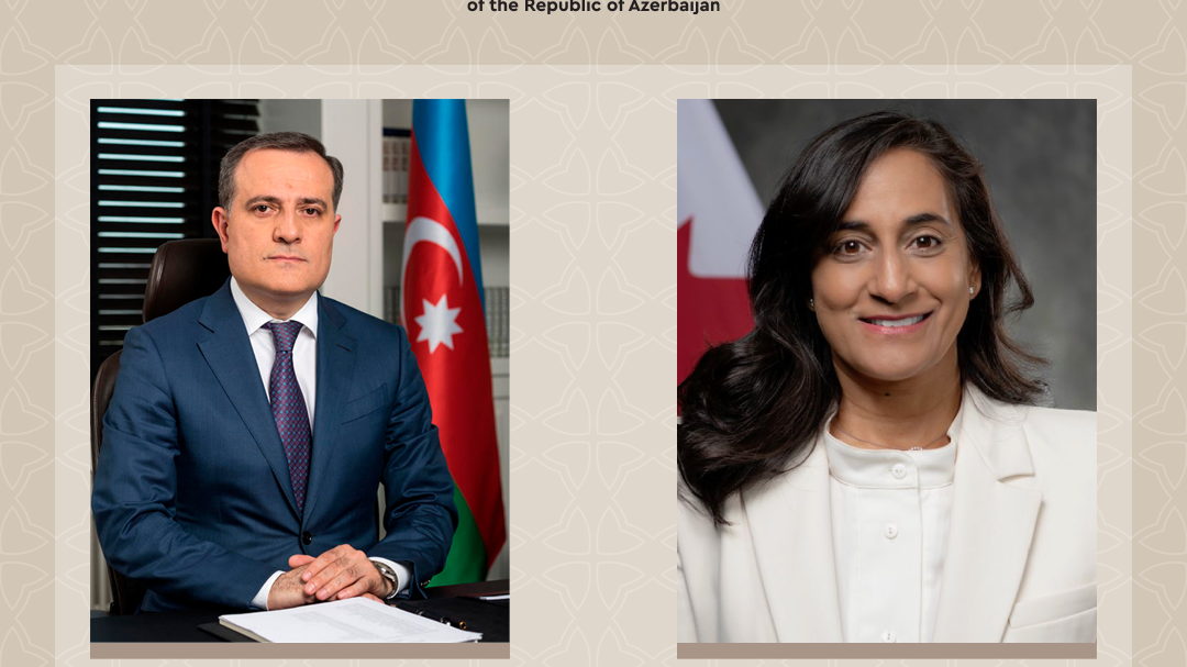 Ceyhun Bayramov kanadalı həmkarı ilə İsrail-İran qarşıdurması nəticəsində mövcud təhlükəsizlik vəziyyəti müzakirə edib