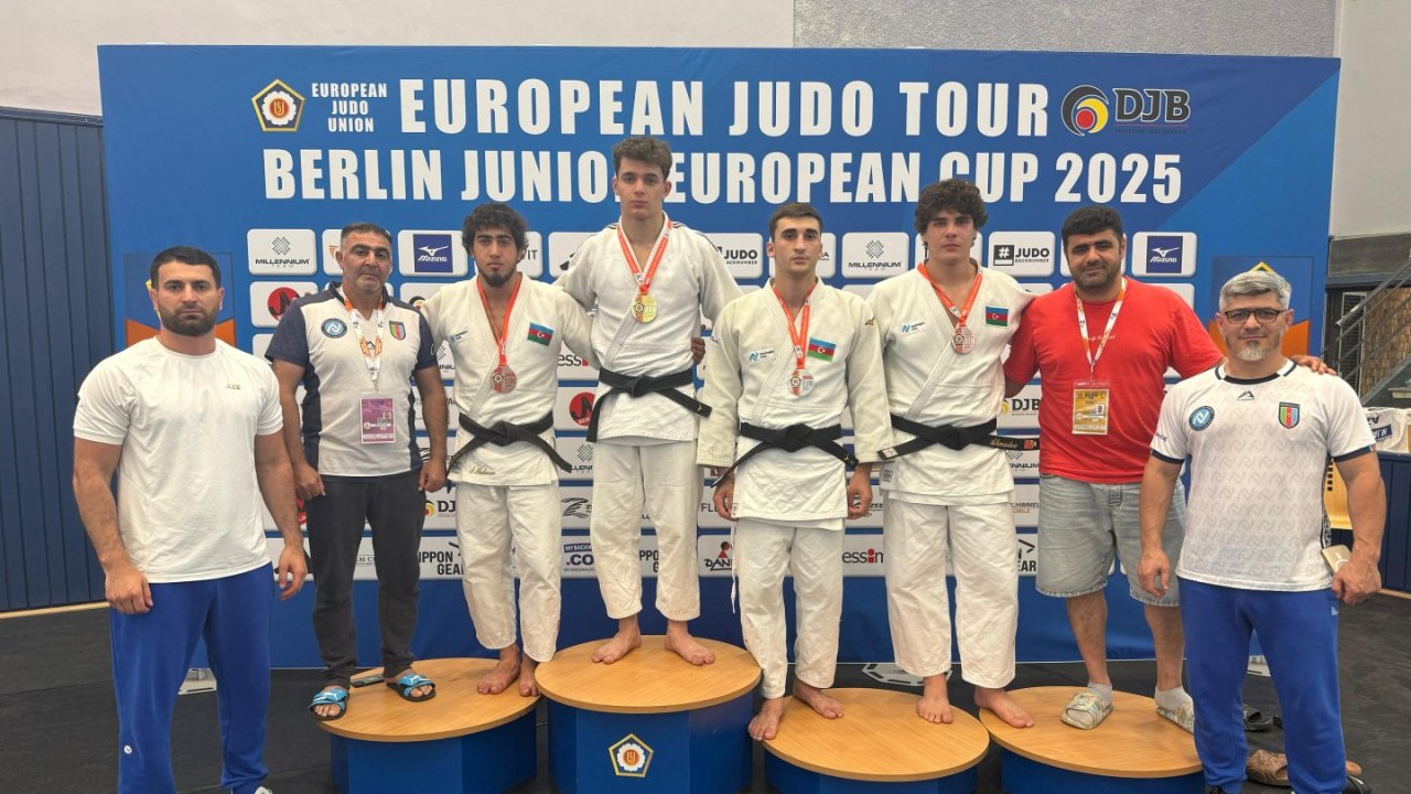 Azərbaycanın gənclər arasında cüdo komandası Avropada üçüncü olub