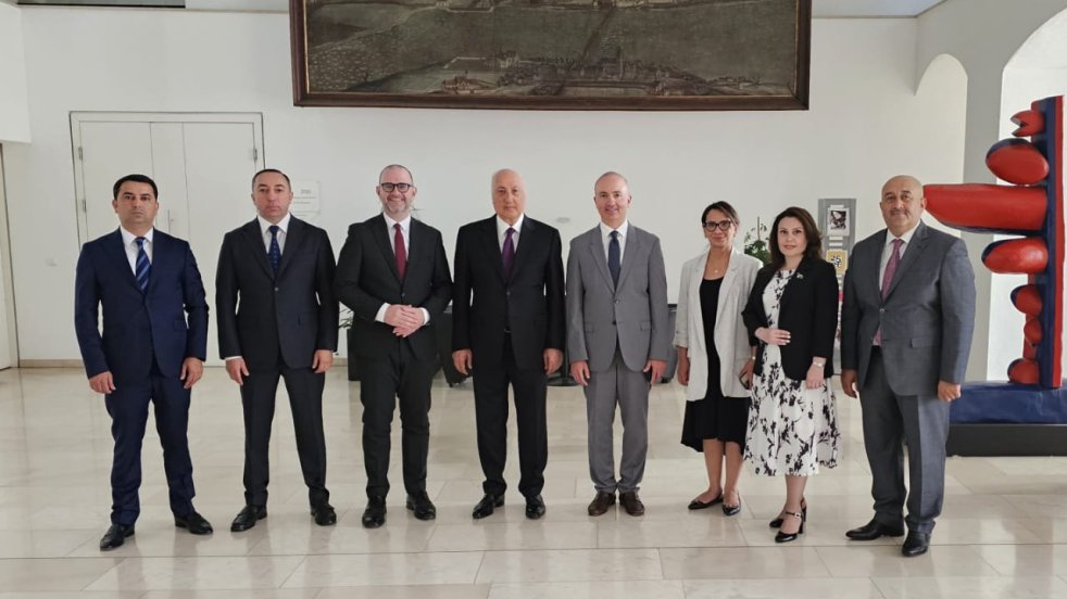 Azerbaijani delegation arrives in Austrian city of Linz