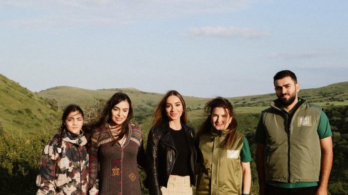 Leyla Aliyeva and Arzu Aliyeva visit Altiaghaj National Park