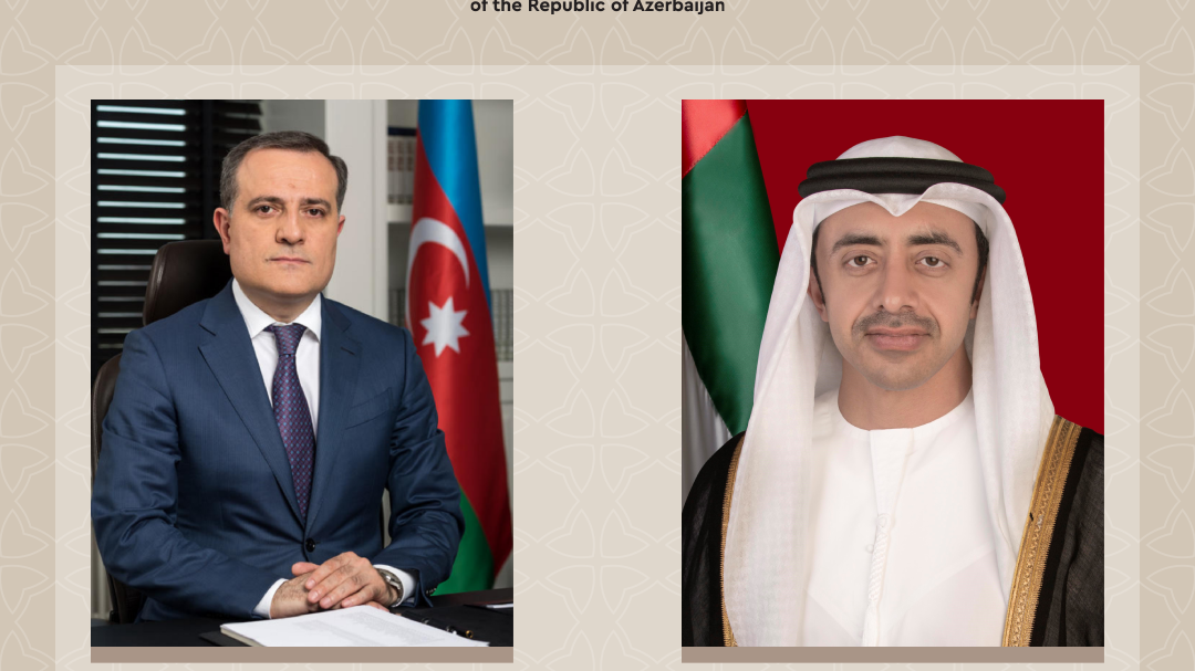 Azərbaycan və BƏƏ XİN başçıları bölgədəki təhlükəsizlik vəziyyətini müzakirə ediblər