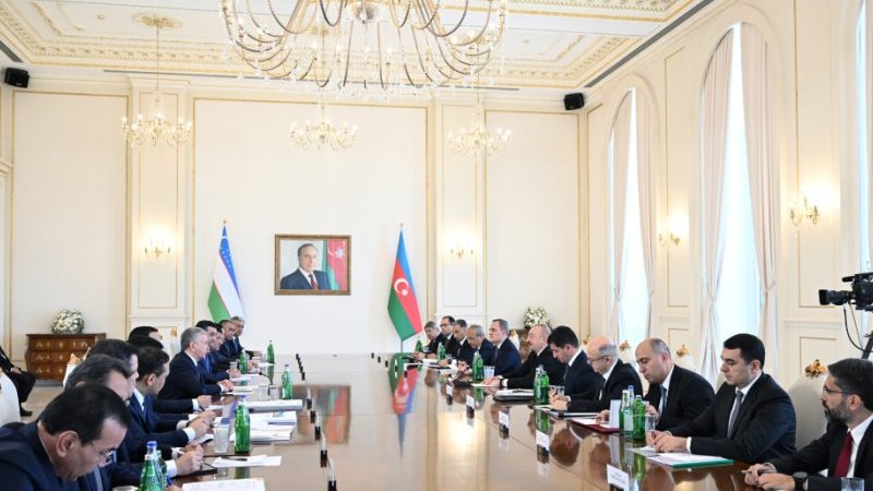 Prezidenti İlham Əliyev və Prezidenti Şavkat Mirziyoyevin iştirakı ilə Azərbaycan-Özbəkistan Ali Dövlətlərarası Şuranın ikinci iclası keçirilir