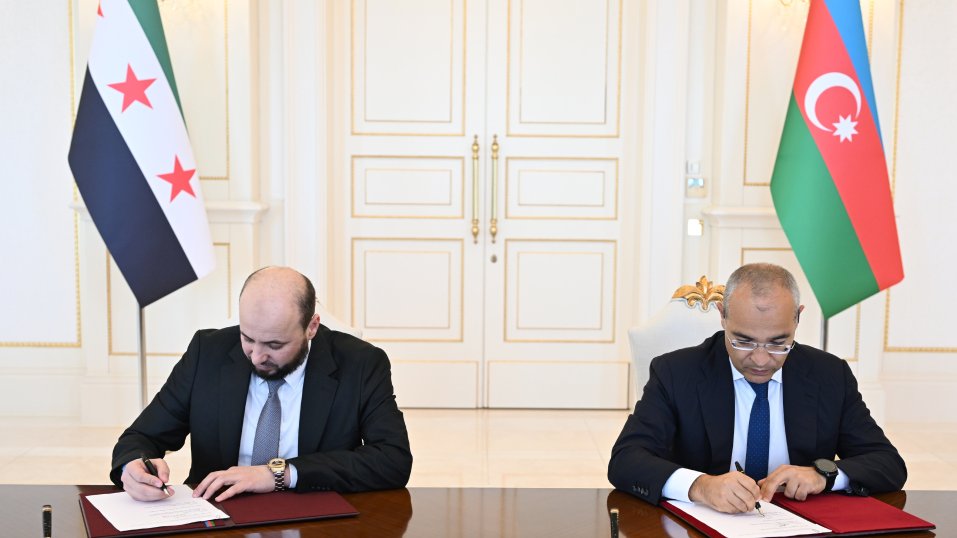 SOCAR ilə Suriya Hökuməti arasında Anlaşma Memorandumu imzalanıb