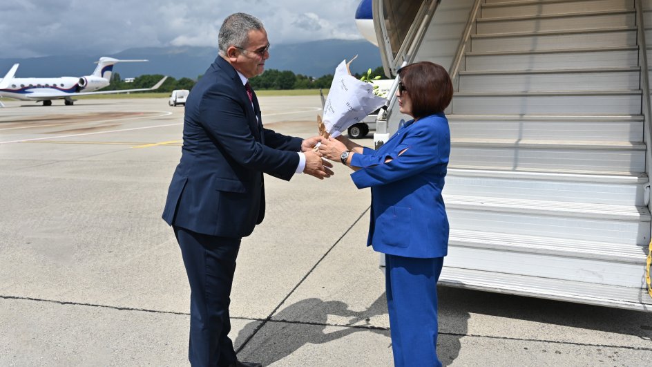 Milli Məclisin sədri Sahibə Qafarova Cenevrəyə işgüzar səfərə gedib