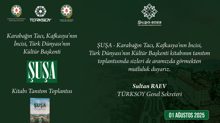 Ankarada “Şuşa” kitabının təqdimatı olacaq