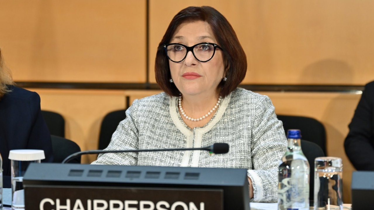 Sahibə Qafarova Parlament Sədrlərinin 6-cı Dünya Konfransının ikinci günündə ümumi müzakirələrə sədrlik edib