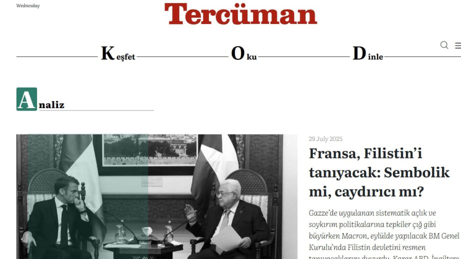 Media: Makron Avropa İttifaqında liderliyi təmin etmək üçün Fələstin mövzusundan istifadə edir