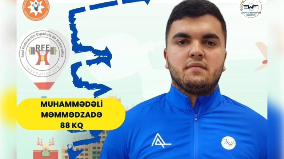 Azərbaycan ağırlıqqaldıranı Avropa birinciliyində iki gümüş medal qazanıb