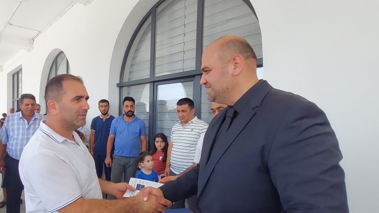 58 more families resettled in Khidirli village of Aghdam district receive house keys