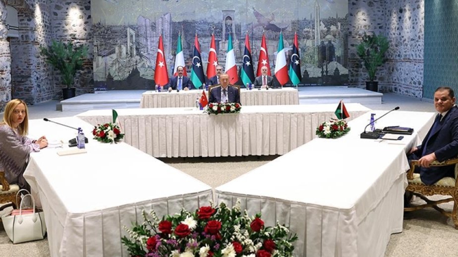 Ankarada Türkiyə-İtaliya-Liviya liderlərinin görüşü keçirilir