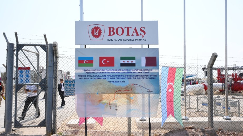 Türkiyədə Azərbaycan qazının Suriyaya nəql olunma mərasimi keçirilir