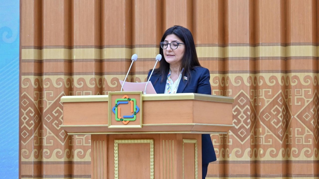 Azerbaijani MP Sevil Mikayilova presents report on behalf of Inter-Parliamentary Union at UN LLDC3 conference in Awaza (VIDEO/PHOTO)