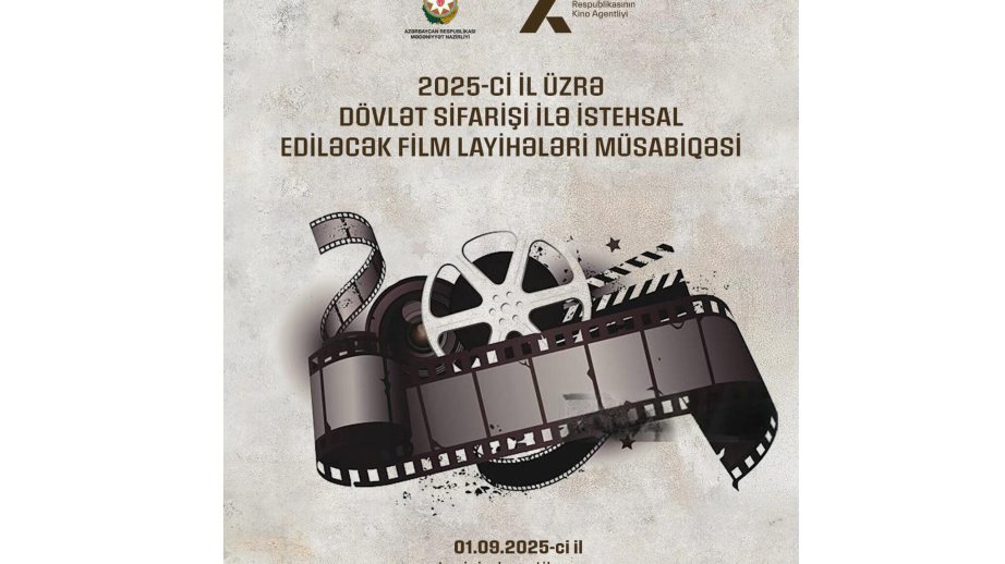 Bu il üzrə “Dövlət sifarişi ilə istehsal ediləcək film layihələri” müsabiqəsi elan edilib