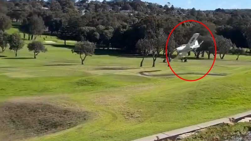 Avustralya'da hafif uçak golf sahasına indi: 2 yaralı