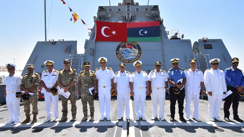 TCG Kınalıada, Libya’ya liman ziyareti gerçekleştirdi
