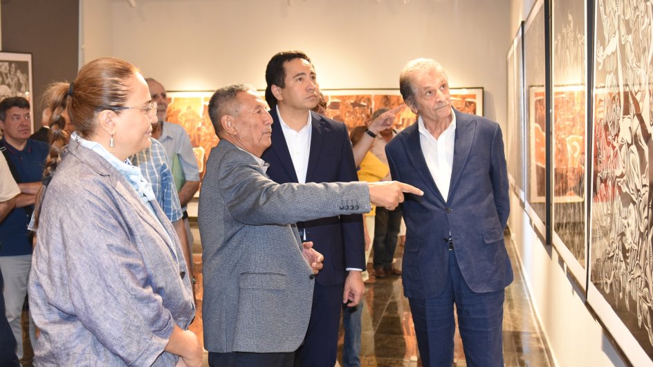 Bakıda qazaxıstanlı rəssamın fərdi sərgisi açılıb