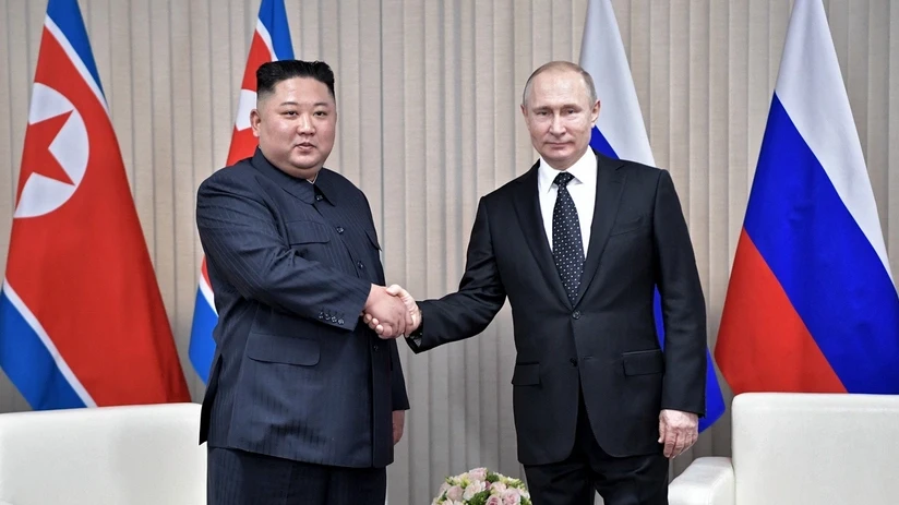 Putin və Kim Çen In arasında təkbətək görüş keçirilir