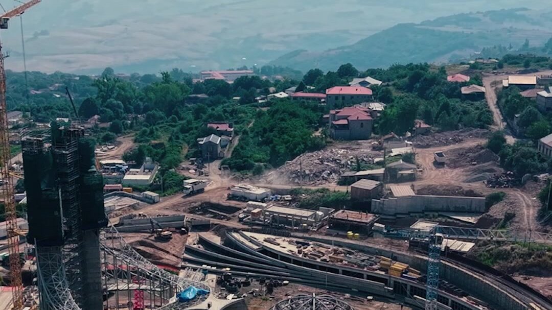 Yeni Şuşa məscidi belə inşa olunur (VİDEO)