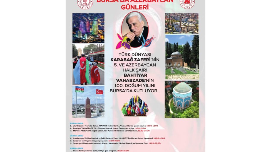 Bursada “Azərbaycan günləri” keçiriləcək