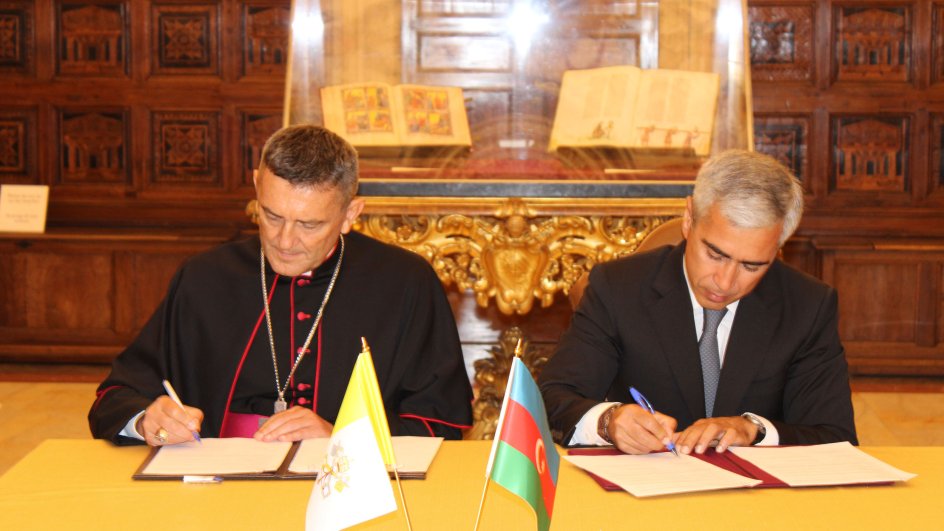 Heydar Aliyev Foundation signs memorandum with Vatican Apostolic Library, and Apostolic Archive