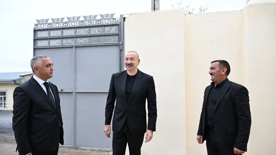 President Ilham Aliyev visits Seyidbeyli village in Khojaly district