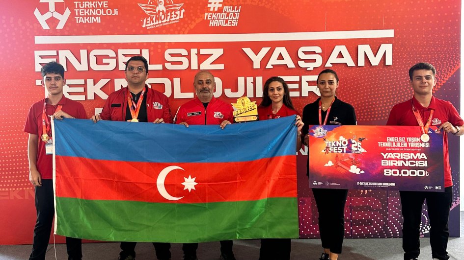 BDU-nun komandası Türkiyədə keçirilmiş "TEKNOFEST-2025"in qalibi olub