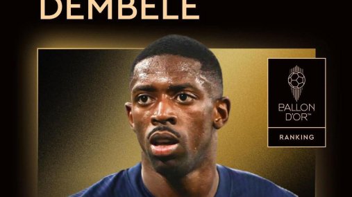 PSG striker Dembele wins Ballon d'Or