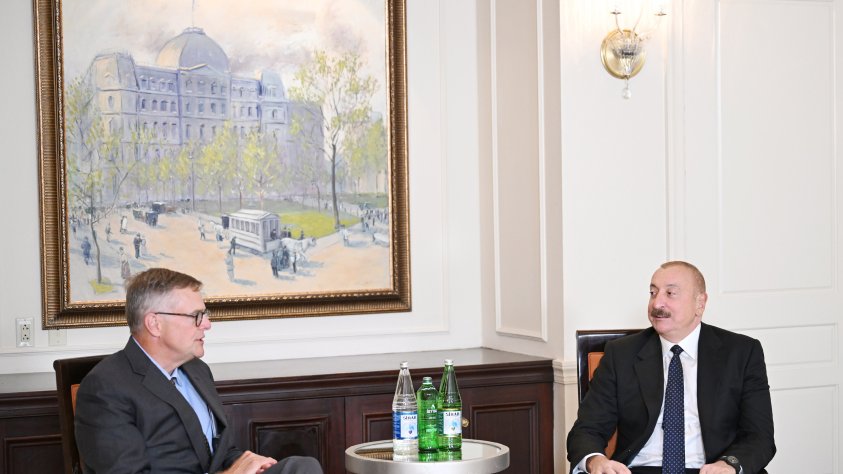 President Ilham Aliyev meets Chairman and CEO of Neuberger Berman in New York