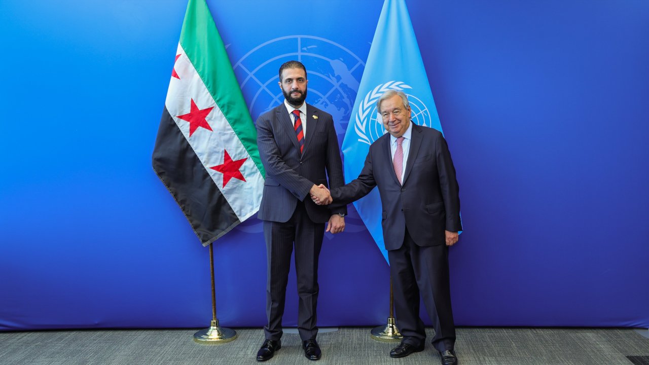 BM Genel Sekreteri Guterres, Suriye Cumhurbaşkanı Şara ile görüştü