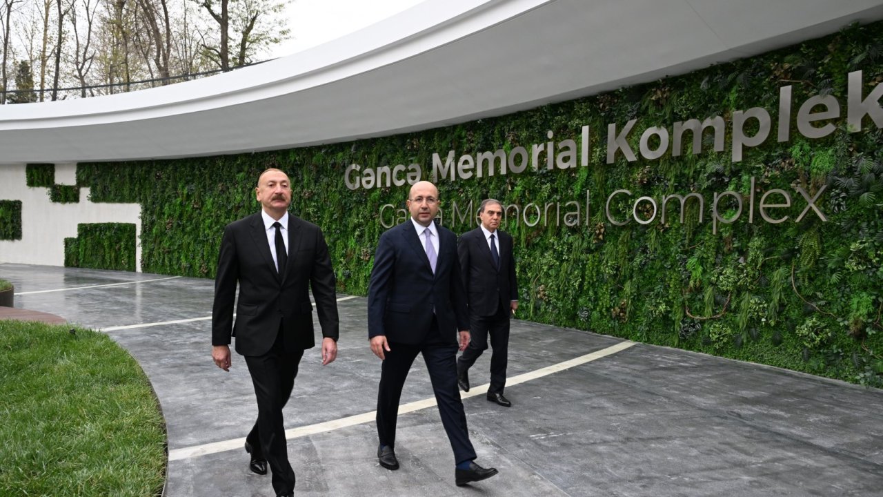 President Ilham Aliyev attended inauguration of Ganja Memorial Complex