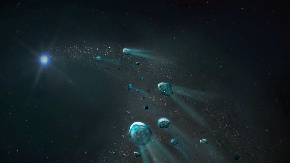 Astronomlar buzlu kütləni udan “ağ cırtdan” kosmik obyektini müşahidə ediblər