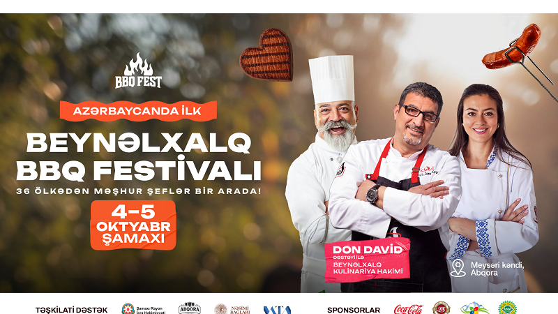 Beynəlxalq Barbekü Festivalı ilk dəfə Şamaxıda