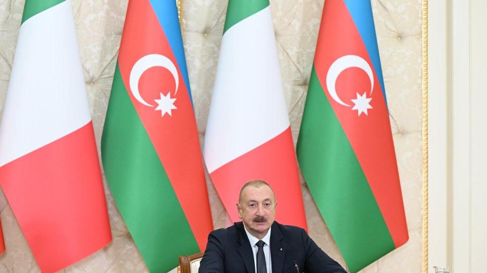 Prezident İlham Əliyev: Azərbaycan və İtaliya əsl strateji tərəfdaşlardır (TAM NİTQ)