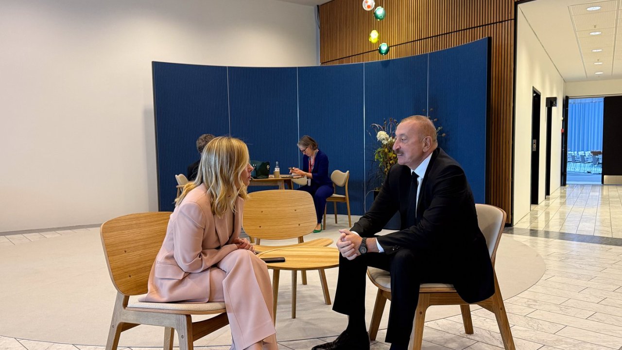 President Ilham Aliyev meets PM Giorgia Meloni in Copenhagen