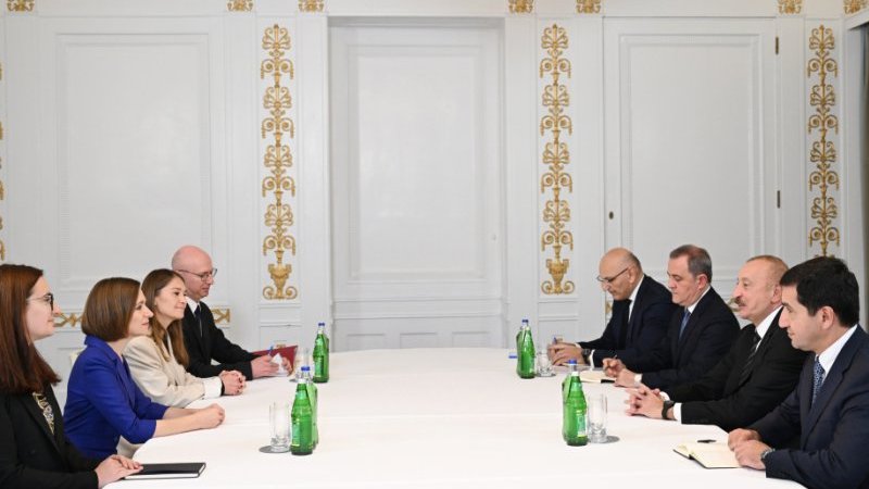 Azərbaycan Prezidenti İlham Əliyev Kopenhagendə Moldova Prezidenti ilə görüşüb