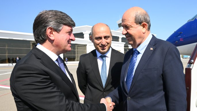 Şimali Kipr Türk Cümhuriyyətinin Prezidenti Azərbaycana səfərə gəlib