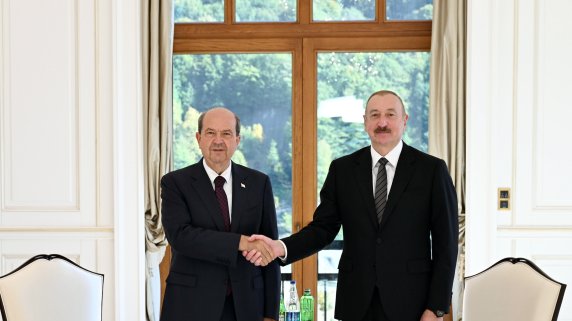 President Ilham Aliyev meets President of Turkish Republic of Northern Cyprus