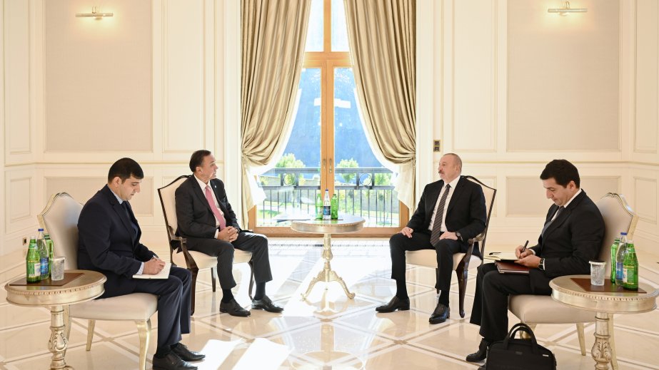 Prezident İlham Əliyev Qəbələdə Türk Dövlətləri Təşkilatının Baş katibini qəbul edib