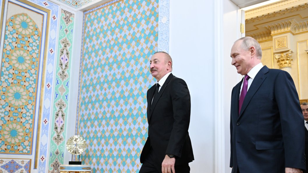 President of Azerbaijan Ilham Aliyev held one-on-one meeting with President of Russia Vladimir Putin in Dushanbe