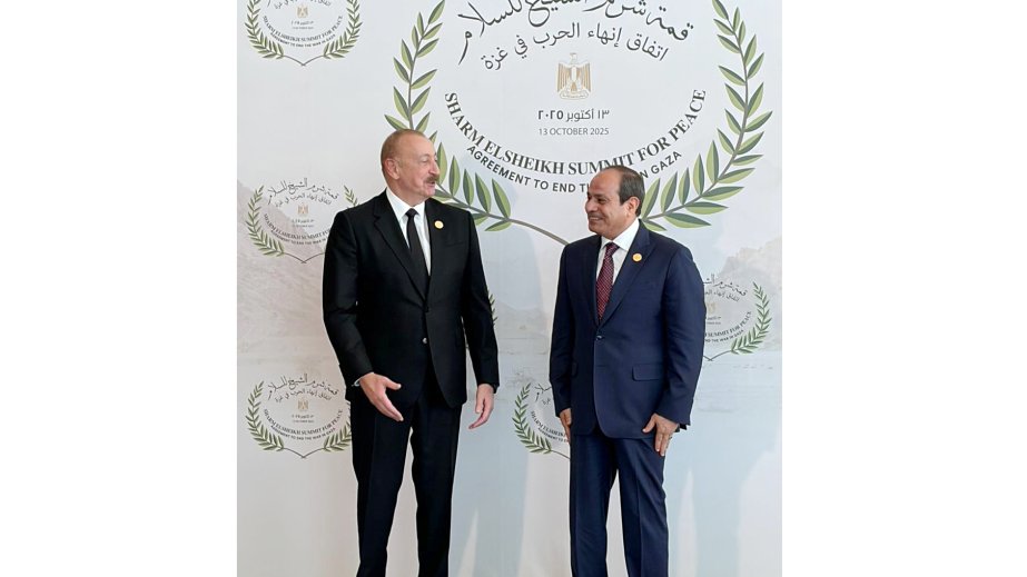 President Ilham Aliyev participates in Middle East Peace Summit