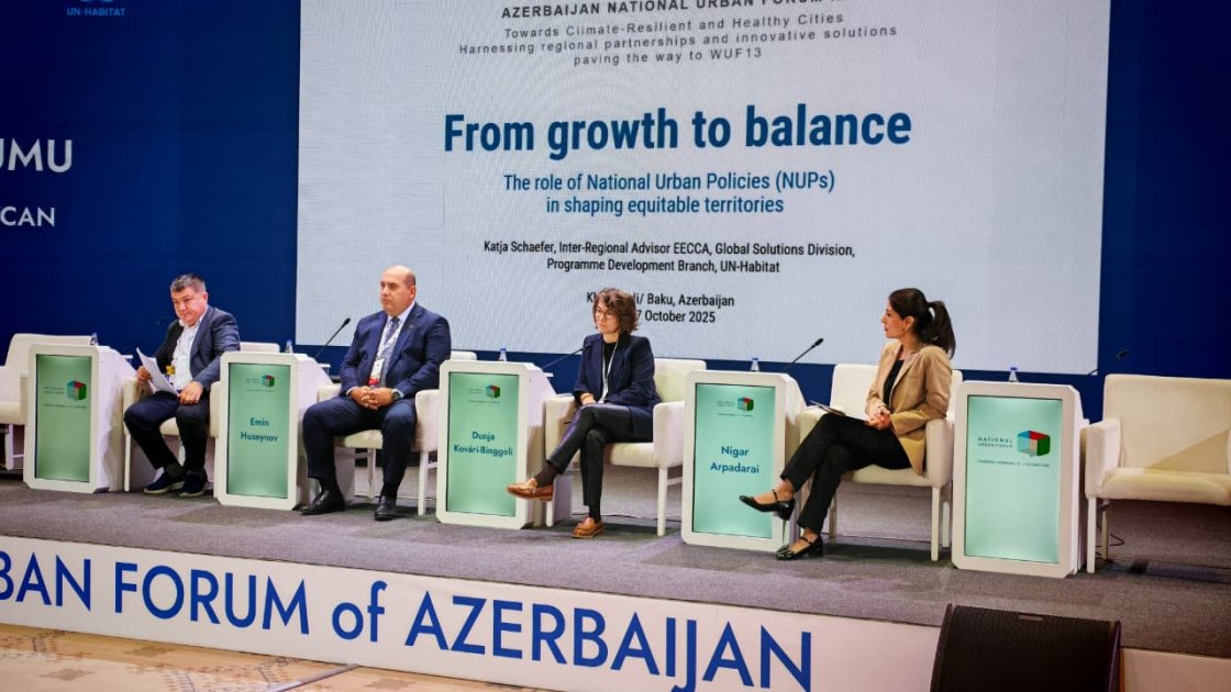 III Azərbaycan Milli Şəhərsalma Forumu işini panel sessiya ilə davam etdirir