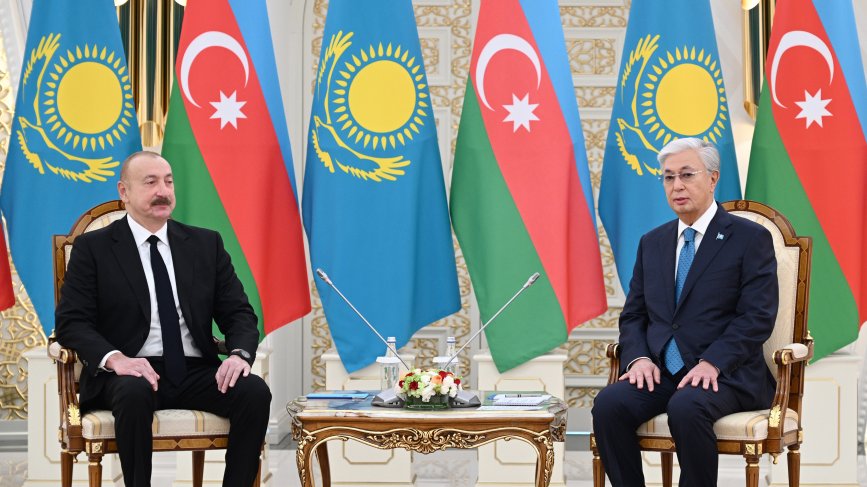 President of Azerbaijan Ilham Aliyev held one-on-one meeting with President of Kazakhstan Kassym-Jomart Tokayev in Astana