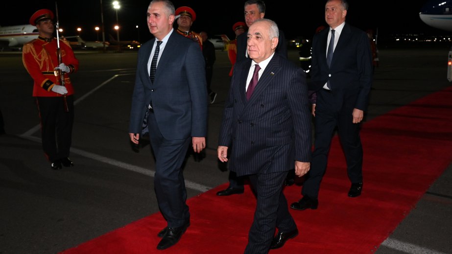 Prime Minister Ali Asadov arrived in Georgia on working visit