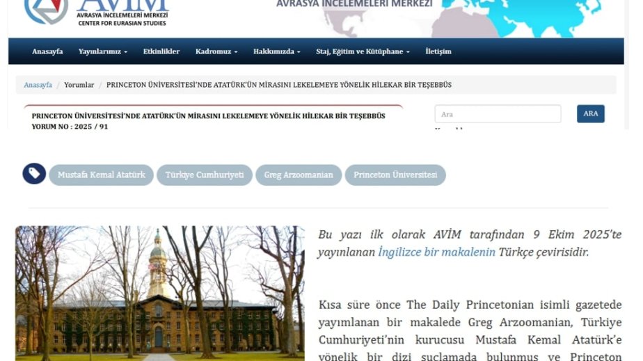 Türkiyəli ekspertlər: Erməni diasporu Anadolunun tarixi reallıqlarını təhrif edir